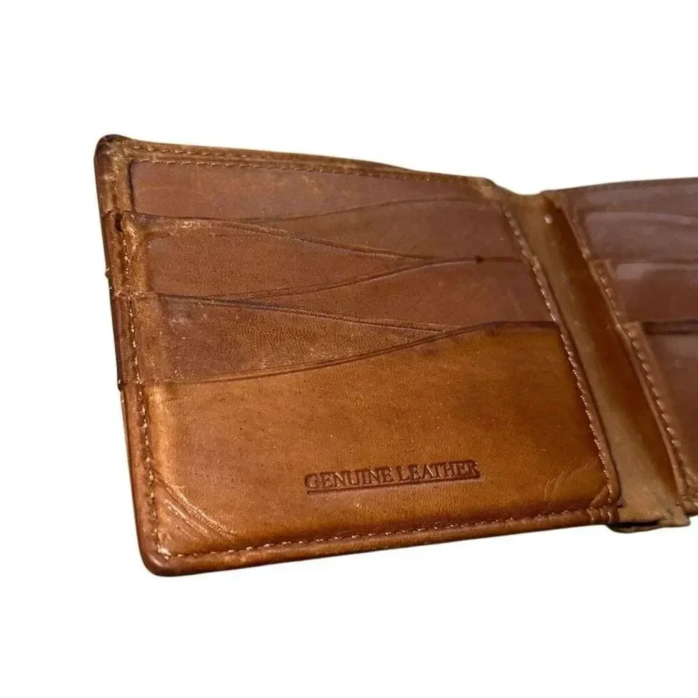 Stetson Genuine Leather Bifold two tone Brown wallet